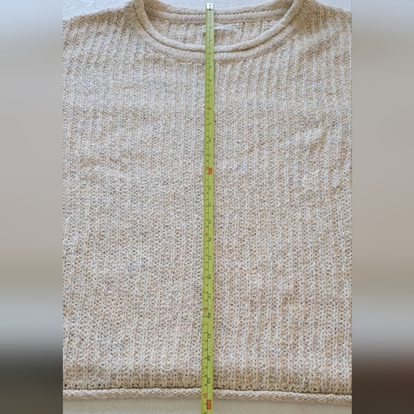 Anthropologie cable sweater women's size Medium cream nwt - Picture 6 of 14